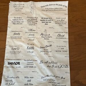 Scripture Cotton Fabric by David Textiles 3.3 Yards